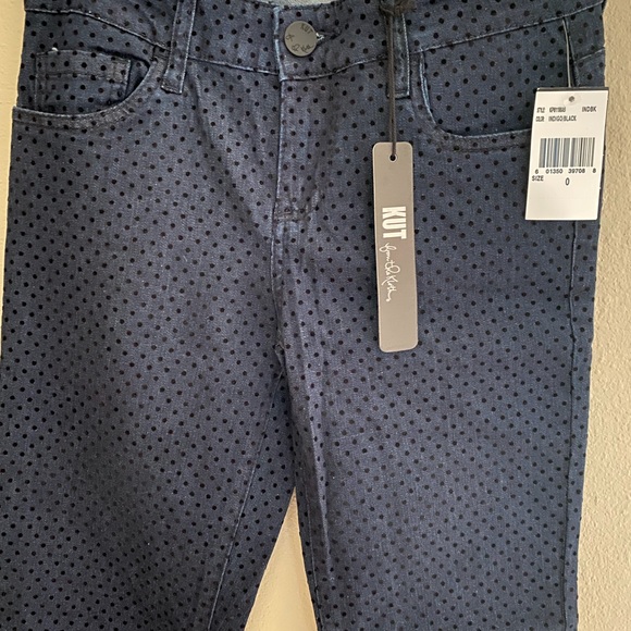 ⬇️FLASH SALE⬇️ Kut from the Kloth Diana Indigo/Black Size 0 Skinny Jeans NWT - Picture 4 of 6